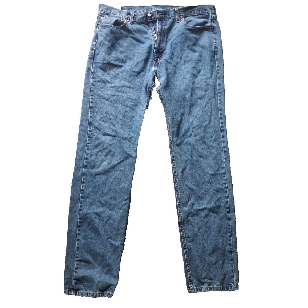 Vintage Levi's 505 Straight Leg Jeans Men's 40x38 Blue Medium Wash Classic Denim
